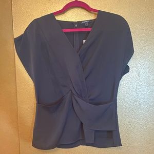 NWT Express Medium V Neck Short Sleeve blouse